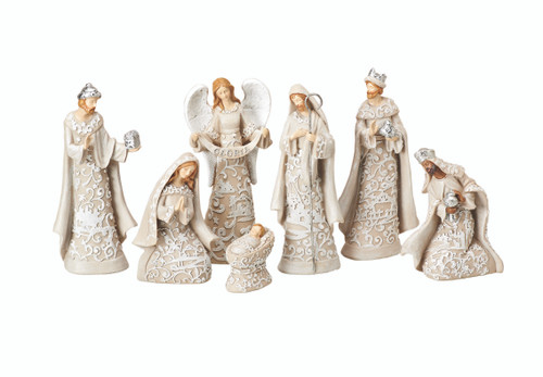 7 Piece Papercut Nativity w/ Angel
