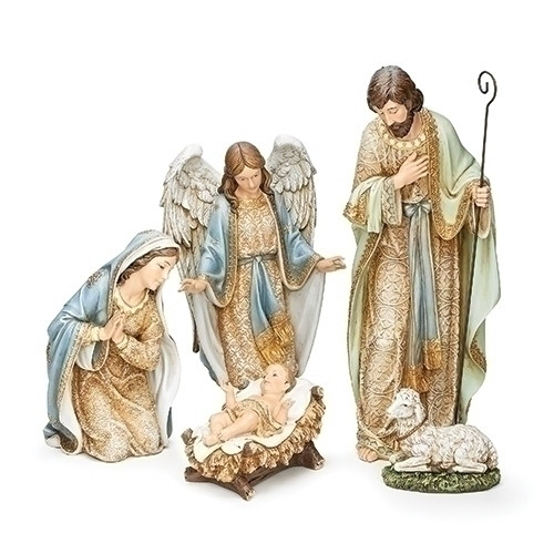 Holy Family, Angel and Lamb Nativity
