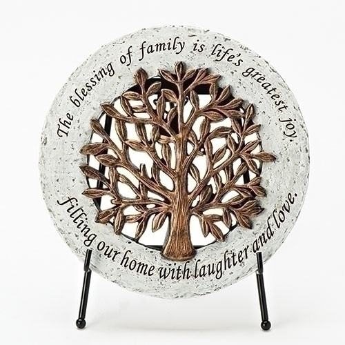 Stone plaque w/easel     Tree of Life.....The blessing of Family is Life's greatest joy.....
#11070