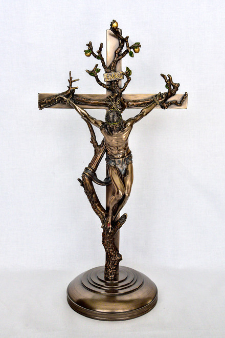 Free standing Christus, replica of the Christus featured in the Chapel of the Holy Cross
16" height