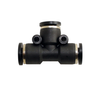 STC TU 4mm K Tee Union- Push-In Air Fitting, 0-180 psi