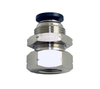 STC BC 3/16" N1/4 K Bulkhead Connector- Push-In Air Fittings, 1/4" NPT,0-180 psi