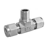 STC BTC 1/2" N3/8 Branch Tee- 2500 PSI, Compression Fittings, 3/8" NPT