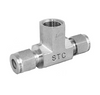 STC FBC 1/8" N1/8 Female Branch Tee- 8800 PSI, Compression Fittings, 1/8" NPT