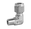 STC MEC 1/8" N1/4 Male Elbow- 8800 PSI, Compression Fittings, 1/4" NPT