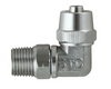 STC MEA 1/4 N1/4 Male Elbow Swivel Connector- Barb Compression Fittings, 1/4" NPT
