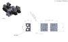 STC 3V-100M-8 Mounted Manifold- Aluminum Base, 1/8" Port, 8-Stations