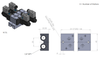 STC 3V-200M-4 Mounted Manifold- Aluminum Base, 1/8" Port, 4-Stations