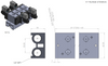 STC 3V-400M Series Mounted Manifold- Aluminum Base, 1/8" Port,