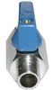 STC T400M-1/4" FNPT Miniature Ball Valve- Brass- Chrome Plated, Reduced Port Blow Out Proof Stem