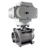 STC E 3/8" NPT Electric Actuated Valve 2 Way, Full Port with Actuator, and On/Off Indicator