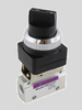 STC MOV-01 Manual Air Valve- 1/8" NPT, 3 Way, 3 Port, 2 Position Valves - 2 Position Switch Detented