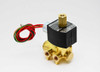 ASCO 8345G001-24DC - 1/4" NPT, Brass, 4 way, NBR Seal, Solenoid Valve