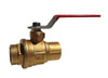 4" Red White Valve 5049F - Brass, Solder End, Full Port, Ball Valve