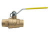 1-1/4" Bonomi 1715 - Brass, Full-Port, Solder Ends, Ball Valve