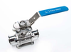 2 1/2" Sanitary Solutions SSEBVC-2.5-316L, Two Way Clamp Ball Valve with Cavity Fillers