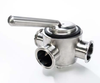 2" Sanitary Solutions SS11MPR3Way-2-316, Three Way Rubber Plug Valve