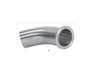 1" Sanitary Solutions SS2KM7-1-304, 45° Clamp x Weld Elbow, Polish ID/OD, 304 Stainless Steel