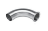 1-1/2" Sanitary Solutions SS2CM7-1.5-316L, 90° Clamp x Buttweld Elbow, Polish ID/OD, 316L Stainless Steel