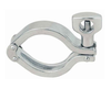 2-1/2" Sanitary Solutions SS13MHM-DP-2.5-304, Heavy Duty Double Pin Clamp, With Open Hole Wing Nut, 304 Stainless Steel