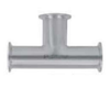 12" Sanitary Solutions SS7MP-12-304, Clamp Tee, Polish ID/OD, 304 Stainless Steel