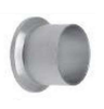 2-1/2" Sanitary Solutions SSL14AM7-2.5-304, Long Buttweld Ferrule, 304 Stainless Steel
