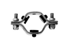 6" Sanitary Solutions SSTHG-6-304, Tube (Hex) Hanger with Rubber Grommets, 304 Stainless Steel