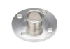 1/2" Sanitary Solutions SS51-14MP-0.50-316L, Flange x Clamp Adapter-  Machine Finish, 316L Stainless Steel