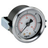 2" NOSHOK 100 Series Pressure Gauge, Back Connection- Steel Panel Mount Case