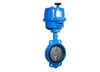 Bonomi E500S Series - Wafer Style, Epoxy Coated Cast Iron, Stainless Steel Disc, Butterfly Valve, with Electric Actuator