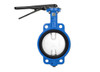 8" Bonomi 500N - Wafer Style, Epoxy Coated Cast Iron, Manual Butterfly Valve