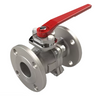 3/4" SVF Flow Control 20SSFL Series, 2-Piece, Stainless Steel Ball Valve, Full Port, RTFE Seat, 150 Flanged
