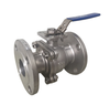 AVCO 900 Series Ball Valve, 2 Piece, 316 Stainless Steel Body, Full Port, 150# Flanged, Direct Mount with Lever Locking Handle