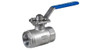 1/4" Bonomi 3100 - 2 Piece, Stainless Steel, Threaded (NPT), Ball Valve