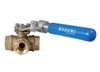 1 1/4" Bonomi 355NSRL(T) - Ball Valve, 3-Way, T-Port, Brass, FNPT Threaded, One Piece