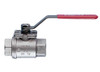 1 1/4" Bonomi 700001 - Ball Valve, Two Piece, Stainless Steel, Full Port, FNPT Threaded, Manually Operated