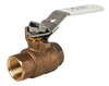 1" Jomar Valve T-200CSSG-LH Series, 2 Piece, Full Port, NPT Threaded, Lead-Free Bronze, Stainless Steel Ball & Stem, Latch Lock Handle, 600 WOG Ball Valve