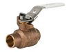2-1/2" Jomar Valve S-200CSSG-LH, 2 Piece, Full Port, Soldered End, Lead-Free Bronze, Stainless Steel Ball & Stem, Latch Lock Handle, 600 WOG Ball Valve