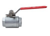 2" Bonomi 709001 - Ball Valve, High Pressure, 1-Piece, Stainless Steel, Full Port, FNPT Threaded, Manually Operated