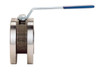 1 1/4" Bonomi 720288 - Ball Valve, Wafer Style, Stainless Steel, Full Port, Manually Operated