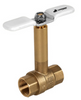 Jomar Valve JF-100TLBG Series, 2 Piece, Full Port, Dezincification Resistant Lead-Free Brass, NPT Threaded, Stainless Steel Ball & Stem, Long Bonnet, T-Handle, 600 WOG Ball Valve