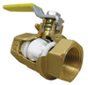 1-1/2" Jomar Valve T-100NE, 2 Piece, Full Port, Brass, NPT Threaded, 600 WOG Ball Valve