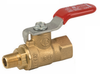 1/4" FIP x 1/8" MIP Jomar Valve T-82M, 2 Piece, Full Port,  Brass, NPT Threaded, 600 WOG Mini Ball Valve