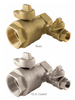 2" Jomar Valve 175-LWBP Commercial Bypass, 2 Piece, Utility Gas Ball Valve, NPT Threaded, Full Port, Service Bypass, 175 PSIG - Brass/T.E.A-Coated Body
