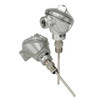 NOSHOK 915 Series Spring-Loaded RTD With Transmitter, 915--50/750-2-C21U-8-23P1-090-2, -50ºF to 750ºF, Single 3-Wire, 4-20 mA, 1/2" NPT Male, PP White Connection Head, 1/2" NPT Conduit, 9" Stem, 1/4" Stem Diameter