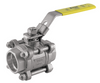 1/2" Jomar Valve S-SS-1000N-4B, 3 Piece, 4 Bolt, Full Port, Stainless Steel, Swing Out Body, Socket Weld, Stainless Steel Ball & Stem, 1000 WOG Ball Valve