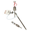 NOSHOK 900 Series Industrial Resistance Temperature Device (RTD) Probes, 900--50/400-1-C2-8-36-0075-1, PT100 3-Wire 1/2" National Pipe Thread (NPT), 0.75" Stem, 1/8" Diameter With 36" Integral Cable