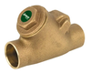 1" Jomar Valve S-511G, Y-pattern Swing Check Valve, Lead-Free Bronze, Soldered Ends, Class 150, 300 WOG