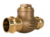 Jomar Valve P-501G Series, Horizontal Swing Check Valve, Dezincification Resistant Lead-Free Brass, Pressfit, 200 WOG
