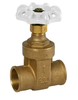 1" Jomar Valve S-301G, Gate Valve, Non-rising Stem, Dezincification Resistant Lead-Free Brass, Soldered Ends,  200 WOG